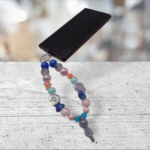 Handmade Colorful Beaded Phone Charm
